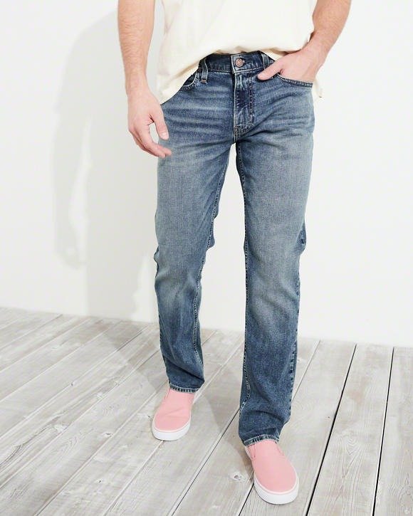 Guys Hollister Epic Flex Slim Straight Jeans | Guys Bottoms | HollisterCo.com