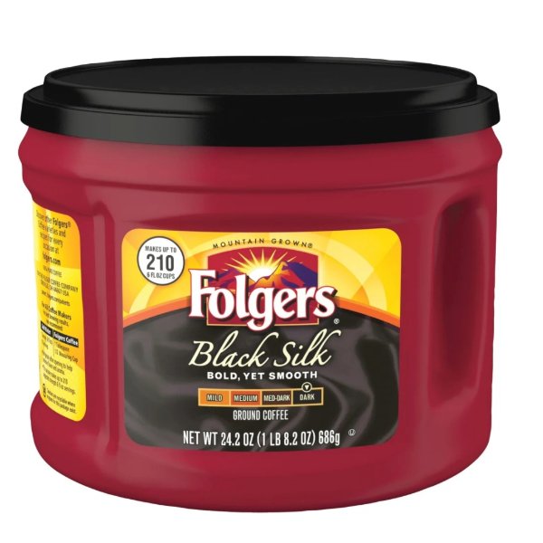 Folgers Black Silk Coffe 24.2oz