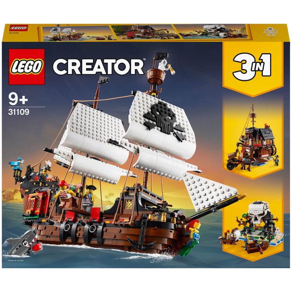 LEGO Creator 海盗船31109，有三种拼搭模式