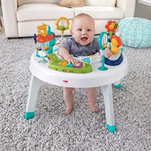 Fisher-Price 2-in-1 Sit-to-Stand Activity Center, Spin 'n Play Safari @ Amazon