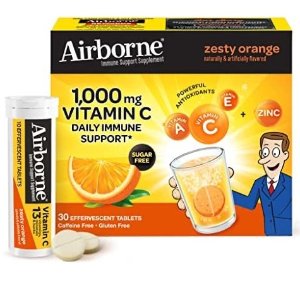 Airborne 1000mg Vitamin C with Zinc Effervescent Tablets