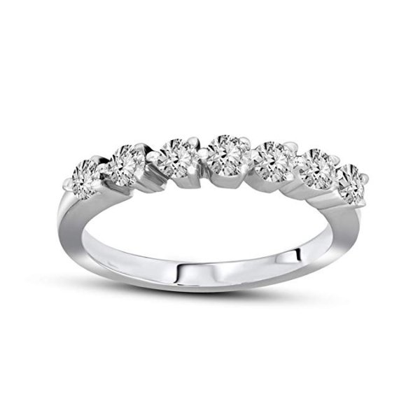 Lab Grown Diamond Ring IGI Certified 1/2 Carat Diamond Wedding Rings HI-SI1-SI2 Quality 925S Sterling Silver Engagement Band Diamond Ring Lab Created Diamond Rings For Women Jewelry Gifts For Women