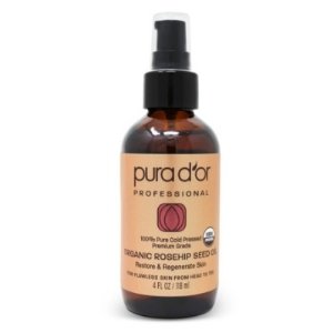 PURA D'OR (4 oz) Organic Rosehip Seed Oil 100% Pure Cold Pressed