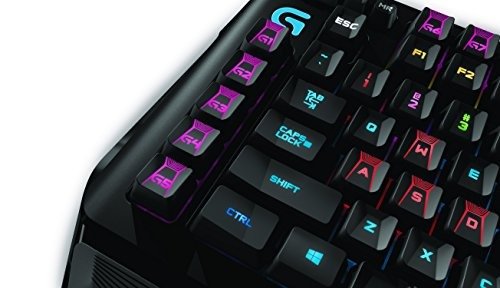 G910 Orion Spark RGB Mechanical Gaming Keyboard – 9 Programmable Buttons, Dedicated Media Controls