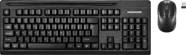 Dynex™ - Wireless Keyboard and Mouse Bundle - Black
