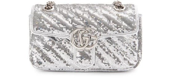 GG Marmont with sequins mini bag