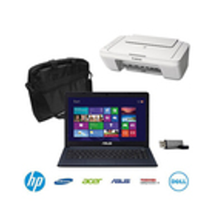 Laptop Value Bundle with Choice of Laptop, Case, Flash Drive & Printer @ Walmart