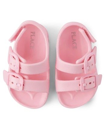 Baby Girls Buckle Sandals | The Children's Place - PINK