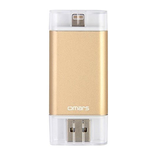 Omars 32GB USB 3.0 Flash Drive with Lightning Connector, Gold …