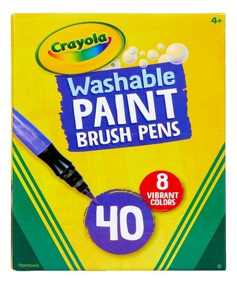 40-Ct. No-Drip Paint Brush Pen Set