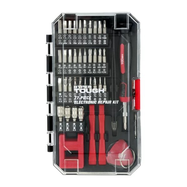 77 Piece Precision Tool Kit with Magnetic Screwdriver