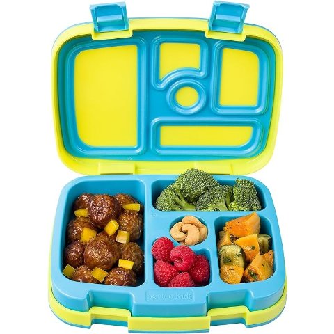 Bentgo Kids' Prints Leakproof, 5 Compartment Bento-style Lunch Box