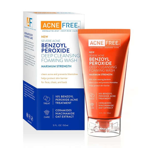 Severe Acne 10% Benzoyl Peroxide Foaming Cleansing Wash