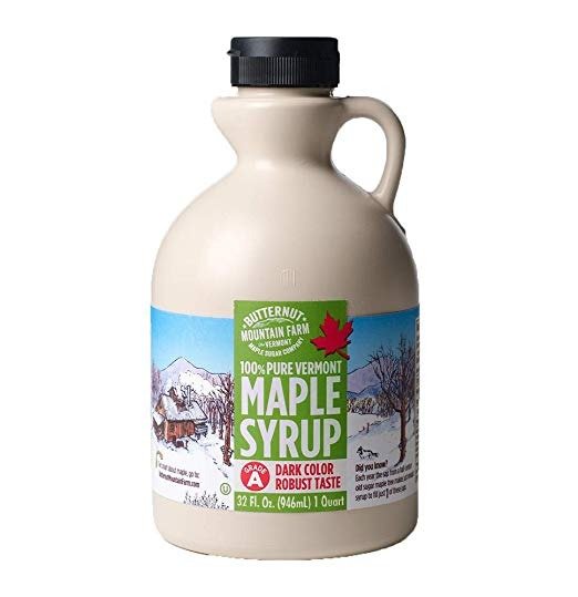 100% Pure Maple Syrup From Vermont, Grade A (Prev. Grade B), Dark Color, Robust Taste, All Natural, Easy Pour, 32 Fl Oz, 1 Qt