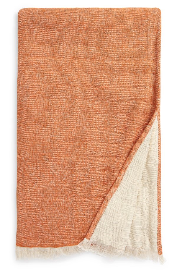 Reversible Texture Weave Throw Blanket