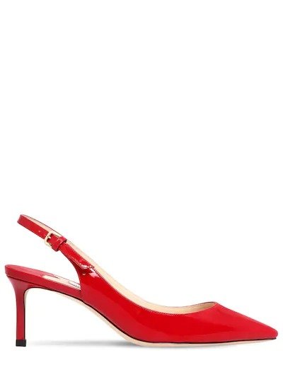 60MM ERIN PATENT LEATHER SLINGBACK PUMPS