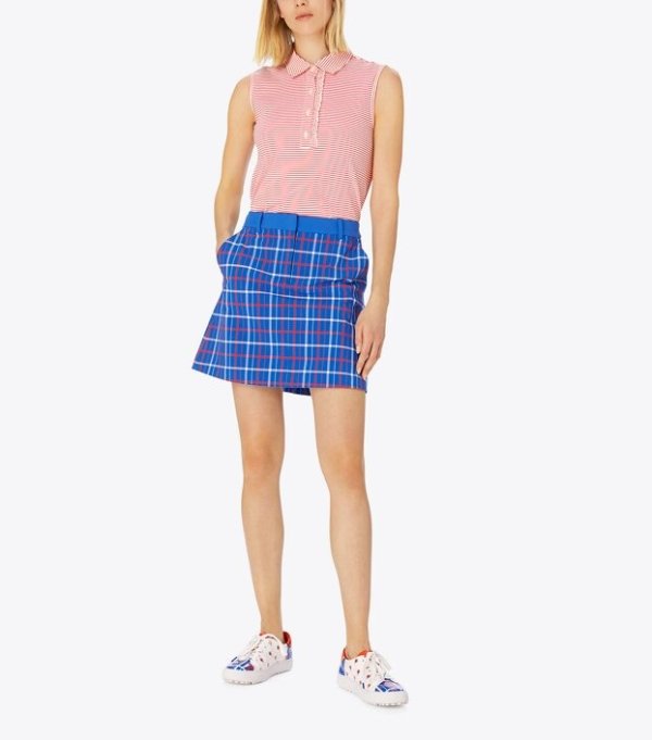 Printed Tech Stretch Twill Golf Skirt