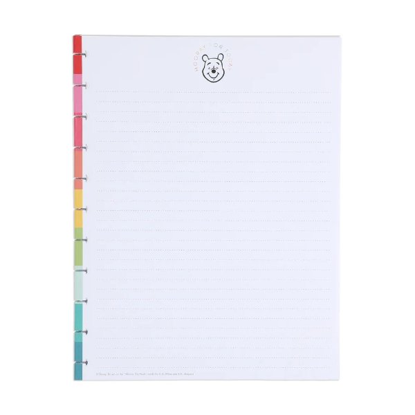 Disney Winnie the Pooh True to You - Big Filler Paper - Dotted Lined Paper - 40 Sheets