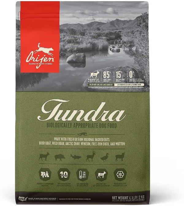 Tundra Goat, Wild Boar, Arctic Char, Venison, Duck & Mutton Grain-Free Dry Dog Food, 4.5-lb bag - Chewy.com