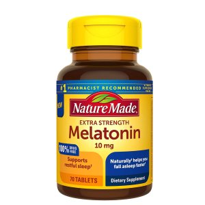 Nature Made Extra Strength Melatonin 10 mg Tablets, Sleep Aid Supplement 70 Count