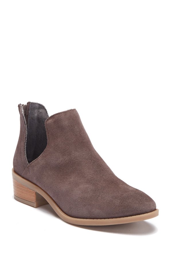 Laramie Suede Cutout Ankle Boot