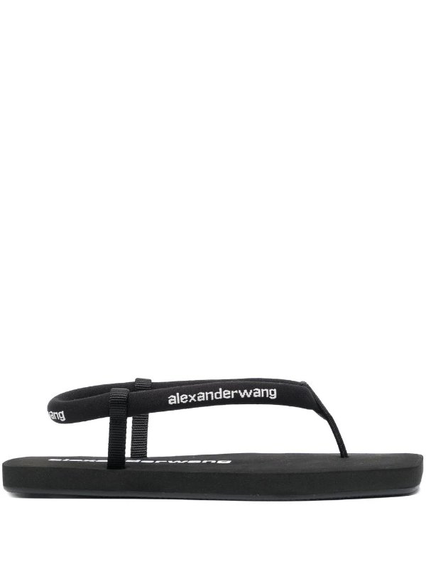 logo-print thong sandals