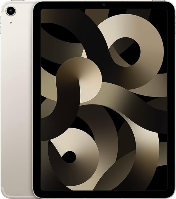 2022 Apple iPad Air (10.9-inch, Wi-Fi + Cellular, 64GB) - Starlight (5th Generation)