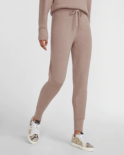 High Waisted Cozy Ribbed Jogger Pant