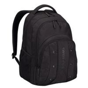 Swissgear 16" Upload Computer Backpack with iPad Pocket and Air-Flow Back Padding - Black (64081001)