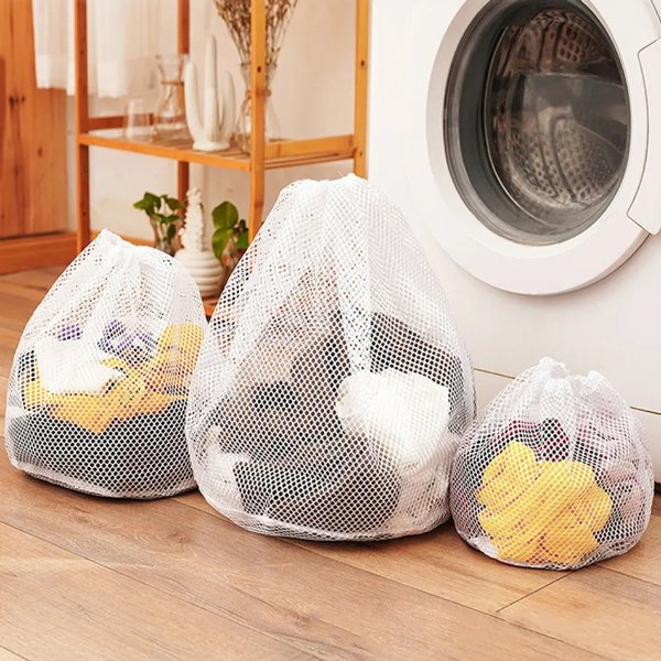 bolsa de malla para lavanderia con cordon, sujetador, productos de ropa interior, herramientas de limpieza para el hogar, accesorios, lavado de ropa, cuidado
