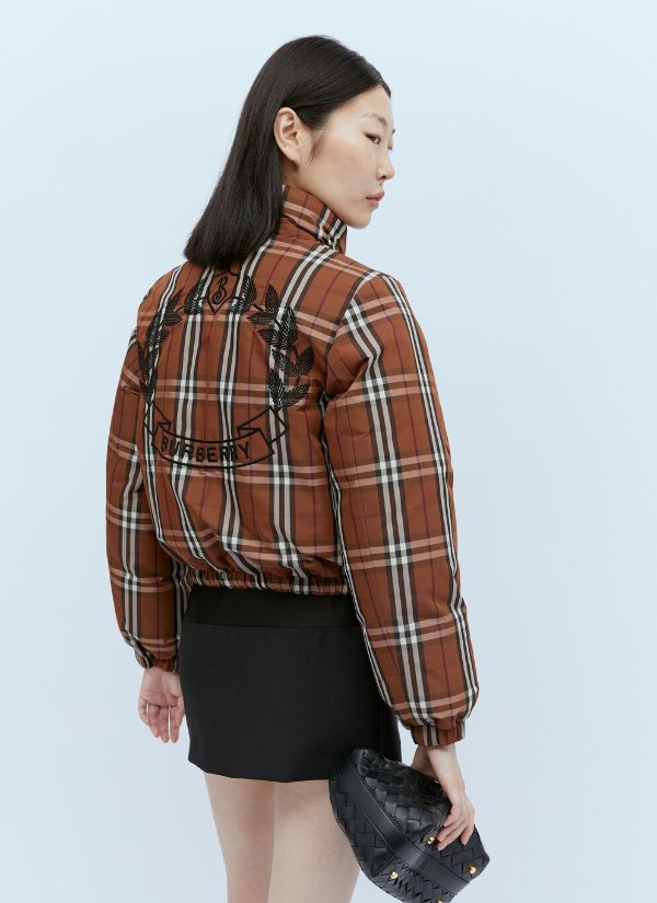 Check Down Puffer Jacket