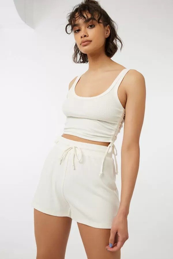 Loose Fit Ribbed Shorts | Ardene