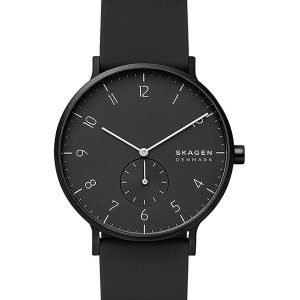 Skagen Aaren Silicone Quartz Minimalistic 41mm Watch