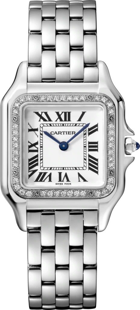 Panthere de Cartier watch: Panthere de Cartier watch, medium model, quartz movement. Case in steel
