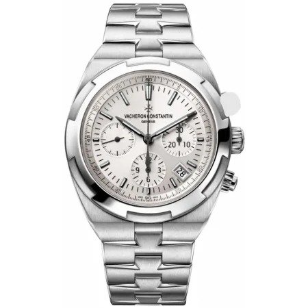Overseas Chronograph Silver Dial Steel Men's Watch 5500V/000R-B075