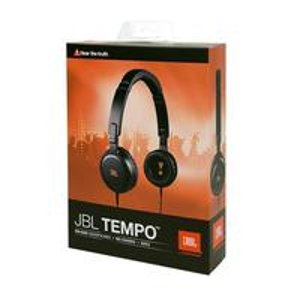 JBL Tempo 高保真头戴式黑色耳机