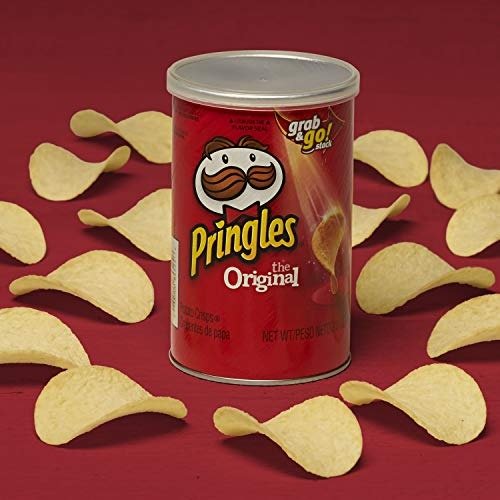 Potato Crisps Chips, Original Flavored, Grab and Go, 28.3 oz Box (12 Cans)