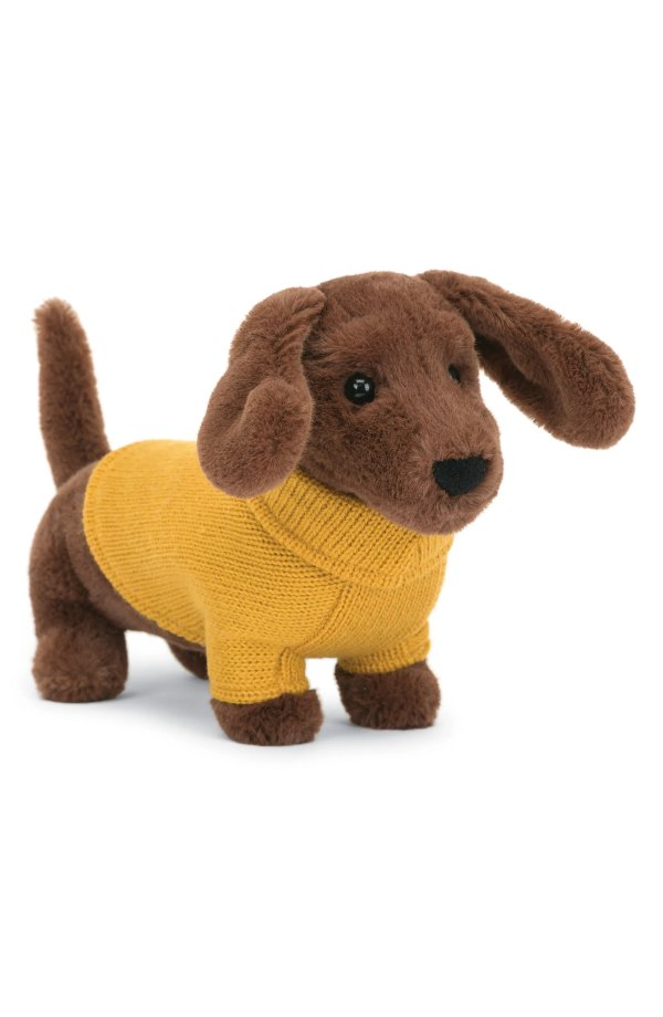 Sweater Sausage Dog Stuffed Animal