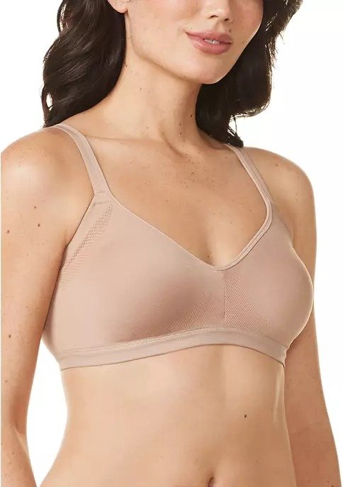 Easy Does It® Underarm-Smoothing with Seamless Stretch Wireless Lightly Lined Comfort Bra - RM3911A