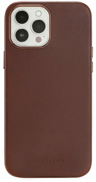 Platinum Horween Leather Case for iPhone 13 Pro Max and iPhone 12 Pro Max