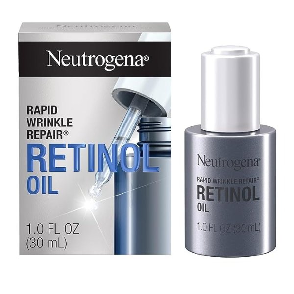Rapid Wrinkle Repair Face Oil Retinol Serum, Lightweight Anti Wrinkle Serum for Face, Dark Spot Remover for Face, Deep Wrinkle Treatment with Concentrated Retinol SA, 1.0 fl. oz