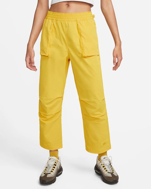 柠檬黄工装裤