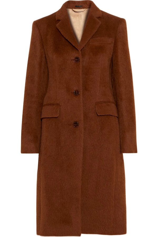 Onita alpaca and wool-blend coat