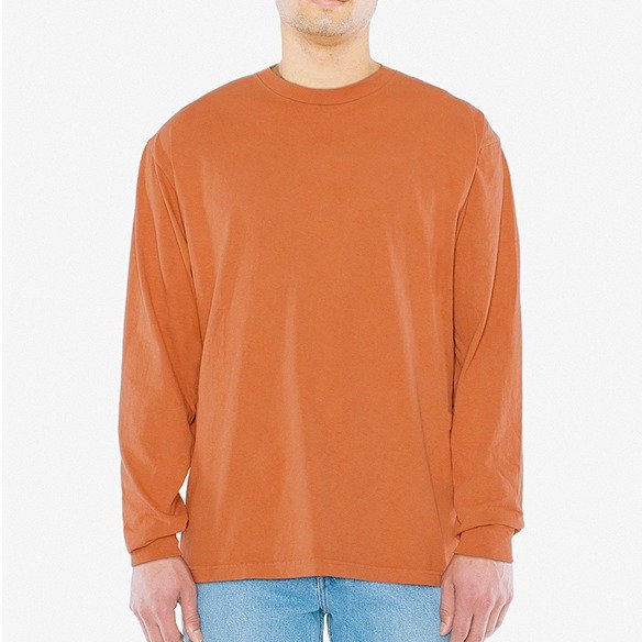 Heavy Jersey Long Sleeve Box T-Shirt | American Apparel