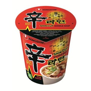 Nongshim Shin Noodle Cup, 2.64 Ounce Packages (Pack of 12) 