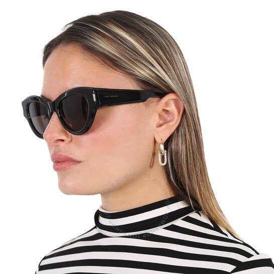 Black Cat Eye Ladies Sunglasses SL 506 001 51