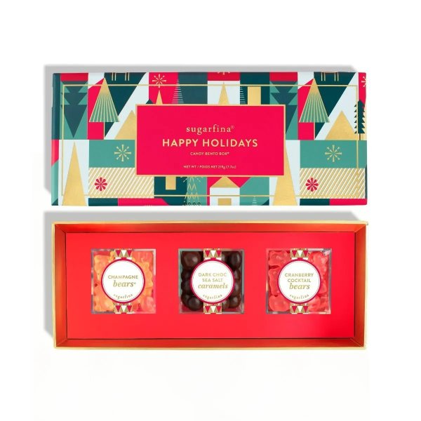 Happy Holidays 3 Piece Candy Bento Box®