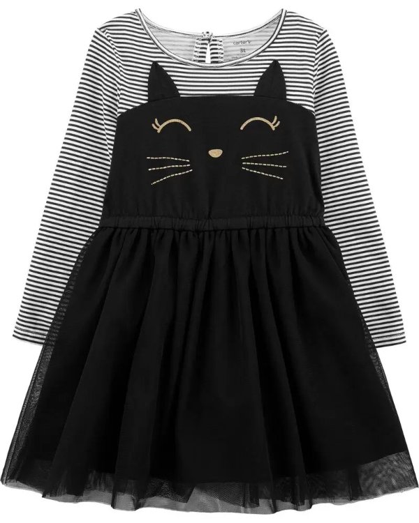 Halloween Cat Jersey Dress