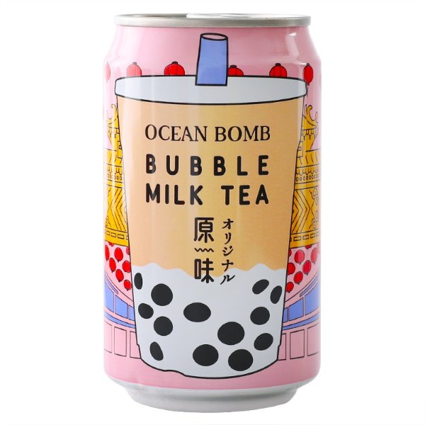 Ocean Bomb珍珠奶茶饮料315ml/罐 (两口味可选)