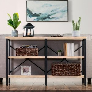 Best Choice Products 3-Tier Industrial Hallway Console Table for Living Room